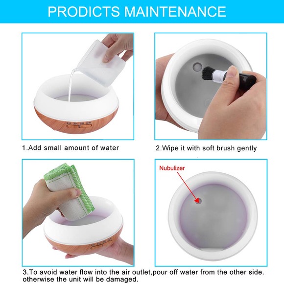 LED Essential Oil Diffuser RemoteControl - Picture 3 of 5